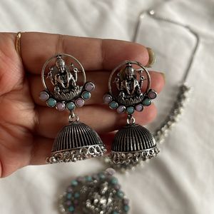 Oxidised Temple Set