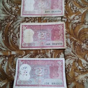 Low Coins Deal:- Rare Old Two Rupees 3 Notes