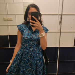 Blue Floral Dress