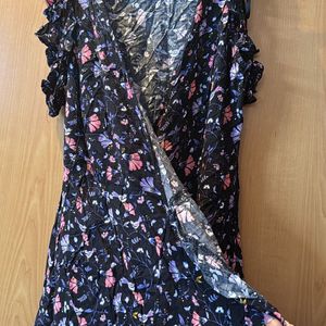 Wrap Around Floral Dress