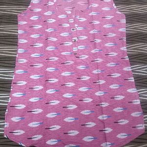New Without Tag Pink Tunic Kurti In L Size