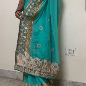 Heavy Border Saree