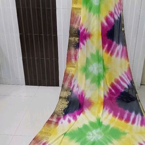 Multicolored Saree