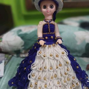 Bridal Doll Colour Blue And White