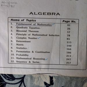 Math Objective Book