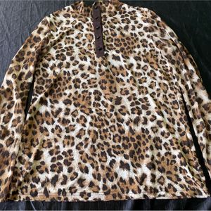 Tiger Print Full Sleeve Top