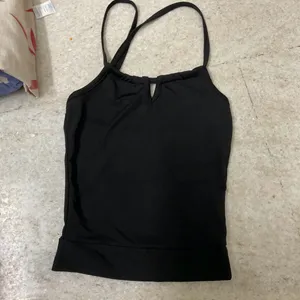 Black Backless Crop Top