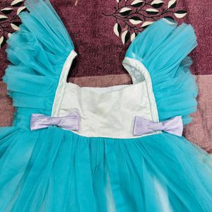 Sky blue Princess Frock