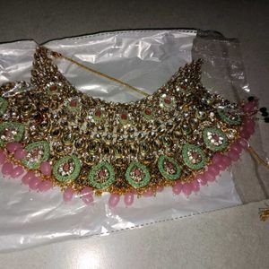 bridal kundan set of 3 peaces