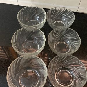 Set Of 6 Glass Bowl