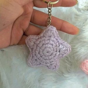 Crochet Star Keychain