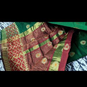 Banarsi Silk Saree New With Unstitched Blouse