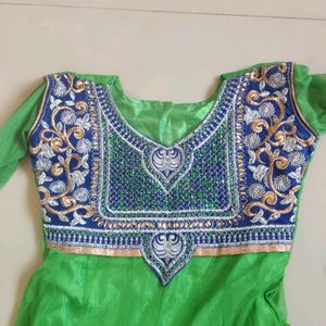 Green Anarkali Kurti