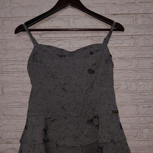 Grey Corset Type Top