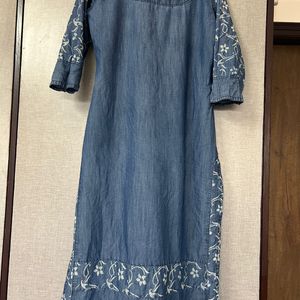 Denim Kurta