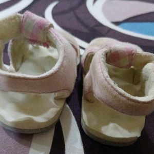 Mothercare Baby Girl Pink & White Sandals