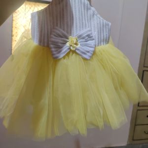 Yellow Baby Girl Frock Like New