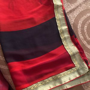 georgette saree like new