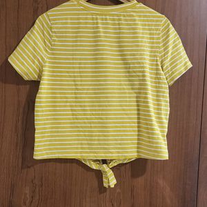 Mustard Yellow Stripes Tee