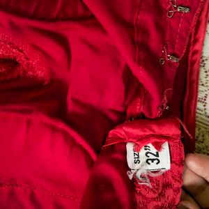 Red Embroidered Blouse