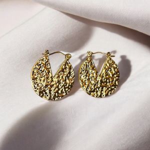 Anti-tarnish hoop earrings