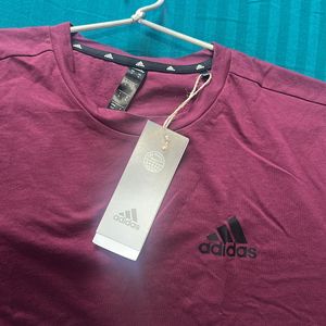 Adidas T Shirt, Regular Fit, Small Size