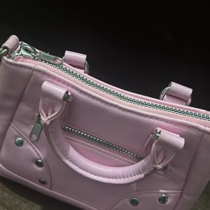 H&M Sling And Handbag Both In Pink