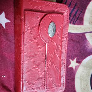 Red Self Design Wallet.