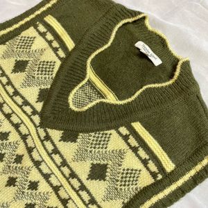 Korean Half Sleeves Knitted Sweater