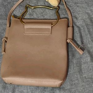 Mauve Rexine Handbag