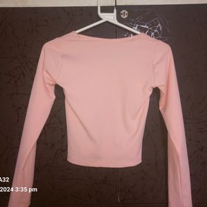 Square Neck Haltered Crop Top