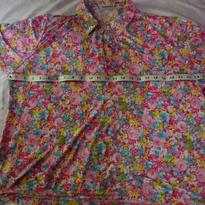 Tunic Multicoloured Printed Flowery Top/Tunic