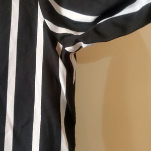 Black Stripped Shirt For Women