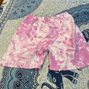 Beautiful Pink Low Waist Shorts