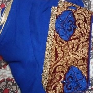 Royal Blue saree