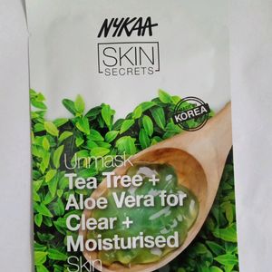Nykaa Tea Tree + Aloe Vera Mask