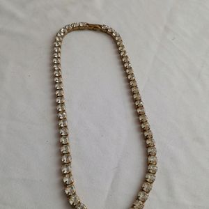 White Stoned Neck Piece (Women's)