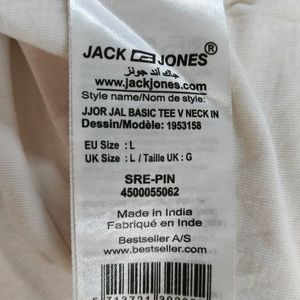 White Semi Formal Jack And Jones Tshirt