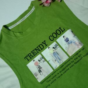 Korean Lime Green T- Shirt