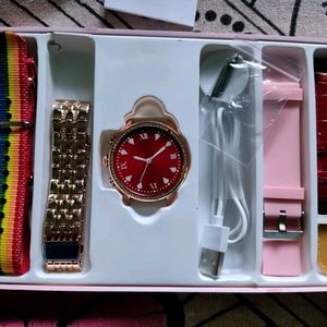 Gen 9 Watch With 3 Extra Strap For Ladies