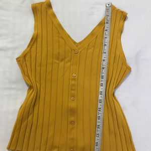 Sleeveless Ribbed Top Fits Bust 34-38