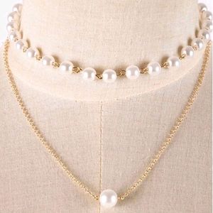 Double Layered Pearl Necklace