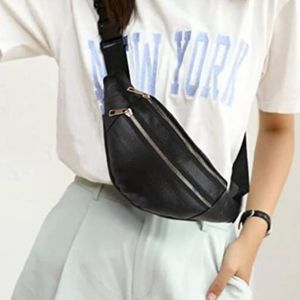 Black Waist Crossbody Bag