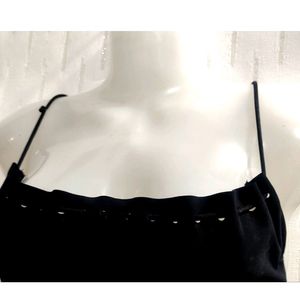 Black Crop Top For Girl's