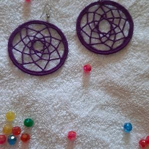 Crochet Dream Catcher Earrings