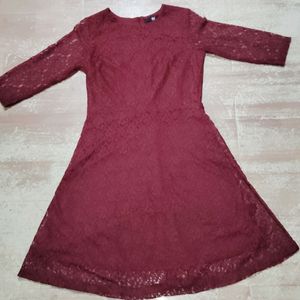 Maroon Dress