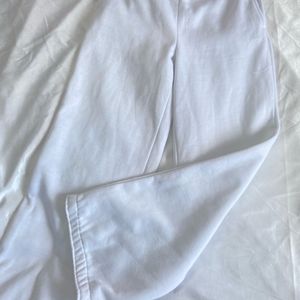 🤍White Cotton Track Pant🤍