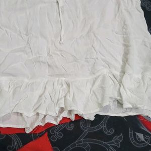 Beautiful White Cape Type Top For Girls (New One )