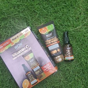 Wow Vitamin C Kit Face Wash And Faceserum Combo