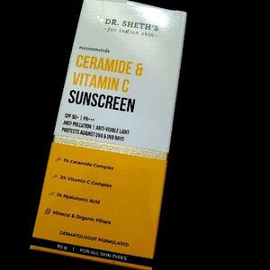 Dr Sheth's Ceramide & Vitamin Sunscreen 🧴